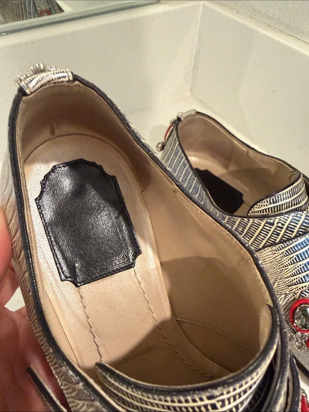 Dior embellished crystal loafers. Size 36